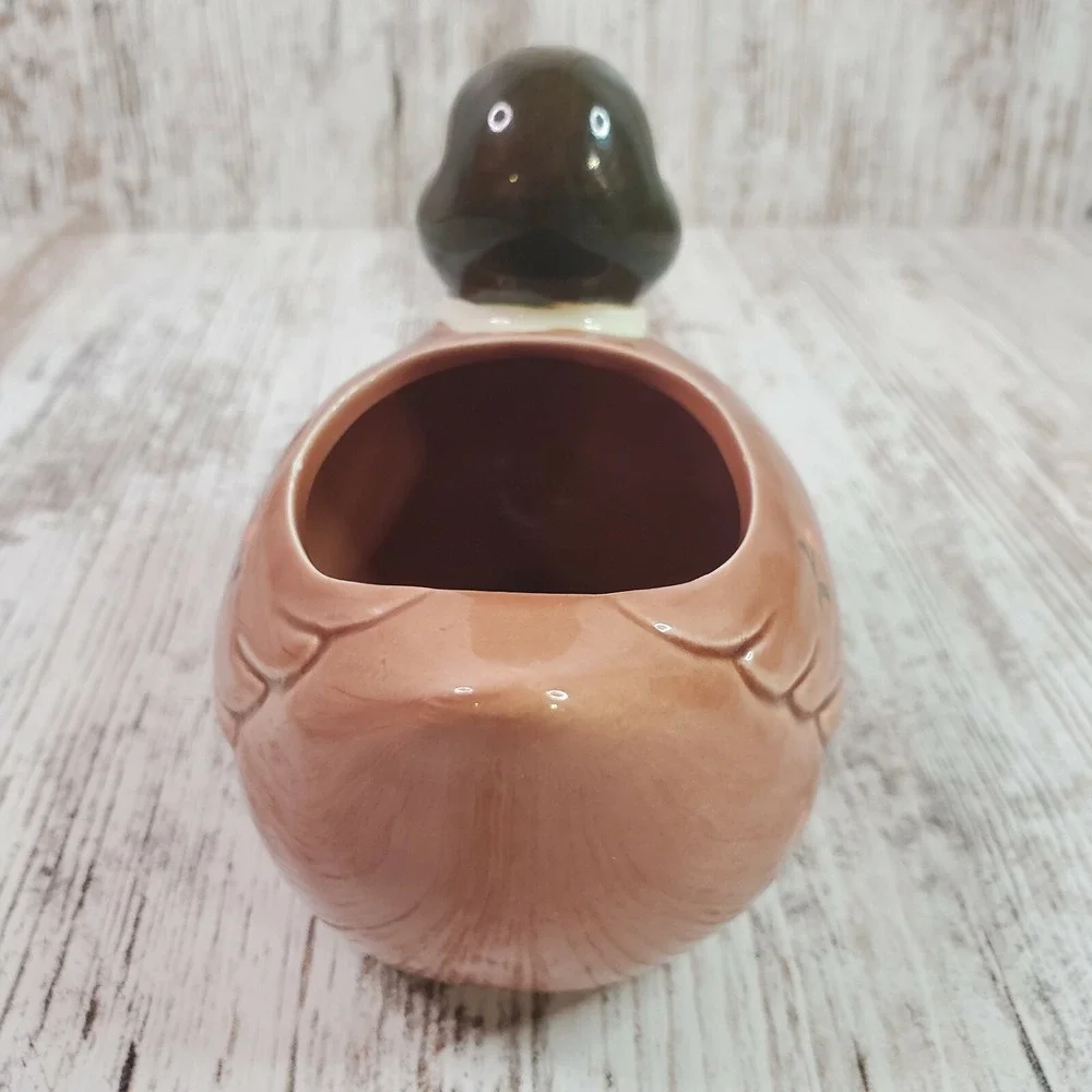 Vintage OTAGIRI Japan Ceramic Mallard Duck Hand Painted Creamer